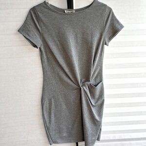 ROLLA COSTER GRAY W/BLUE FLECKS MINI DRESS • SIZE SMALL